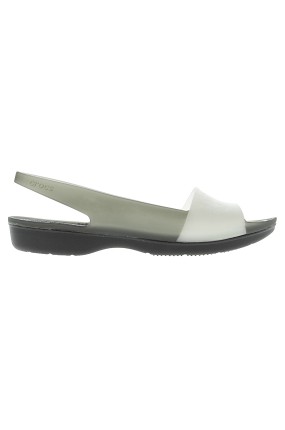 Buty - Crocs - Sandały ColorBlock Translucent Flat Crocs 39/40 czarny